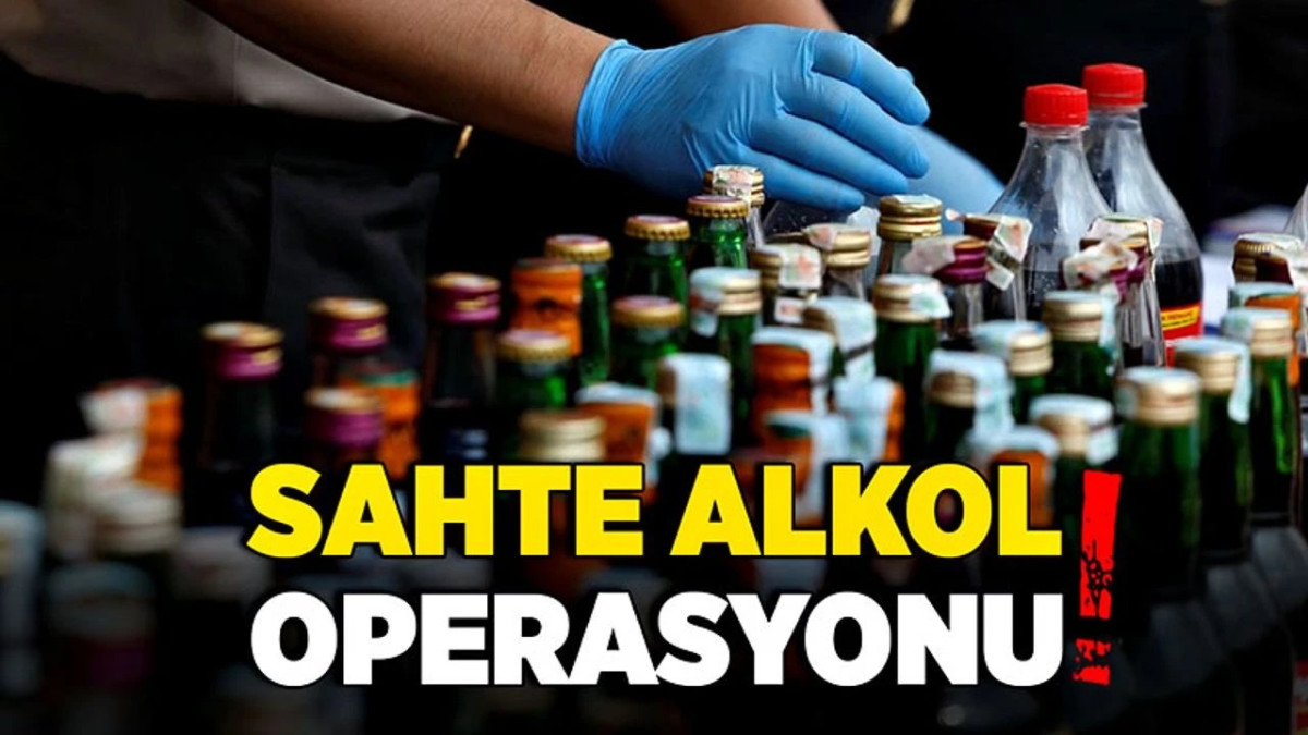 Karaman'da sahte alkol operasyonu!