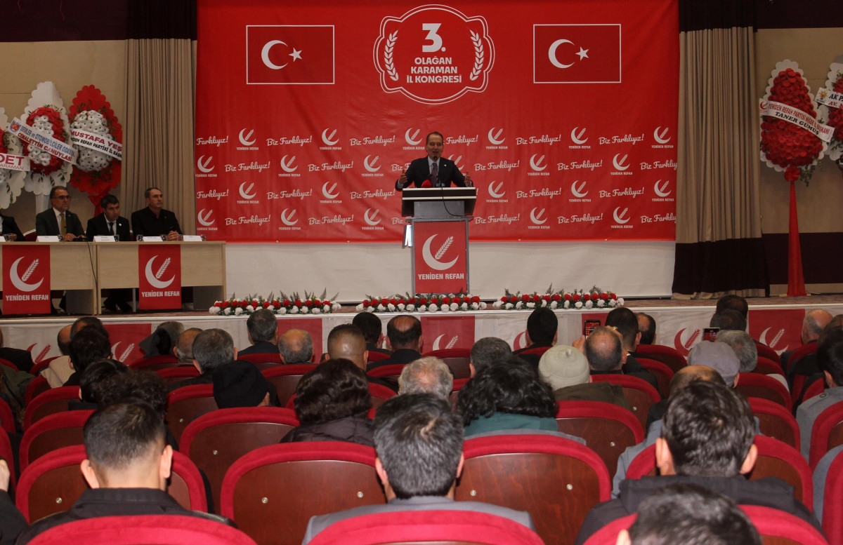 Erbakan Partisinin Karaman İl Kongresine Katıldı